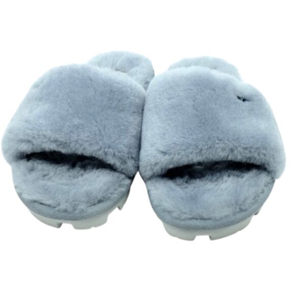 UGG~Cozette Slipper~GRAY SHEARLING SLIDE SANDAL WOMEN'S SHOES~NEAR NEW~Size 7 - Picture 2 of 8